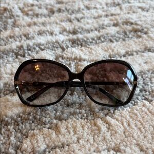 Yves Saint Laurent Oversized Brown Gradient Sunglasses
